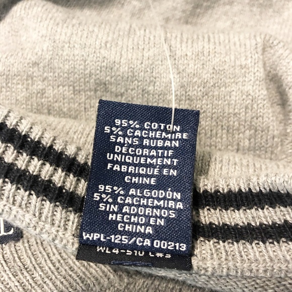 Ralph Lauren Chaps Mens XXL V Neck Sweater Gray - Picture 7 of 7